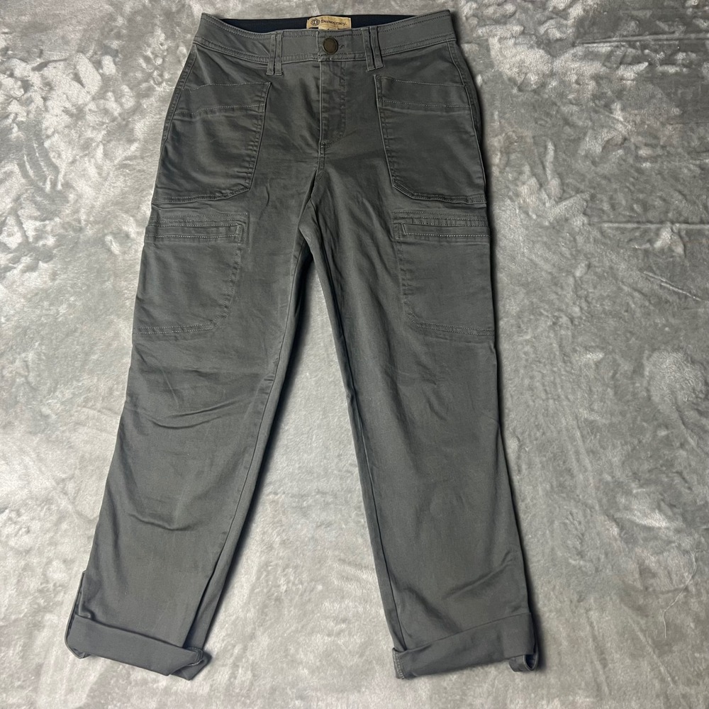 Democracy Cargo Pants Gray Size 6 AB Technology Cropped Cuffed Casual